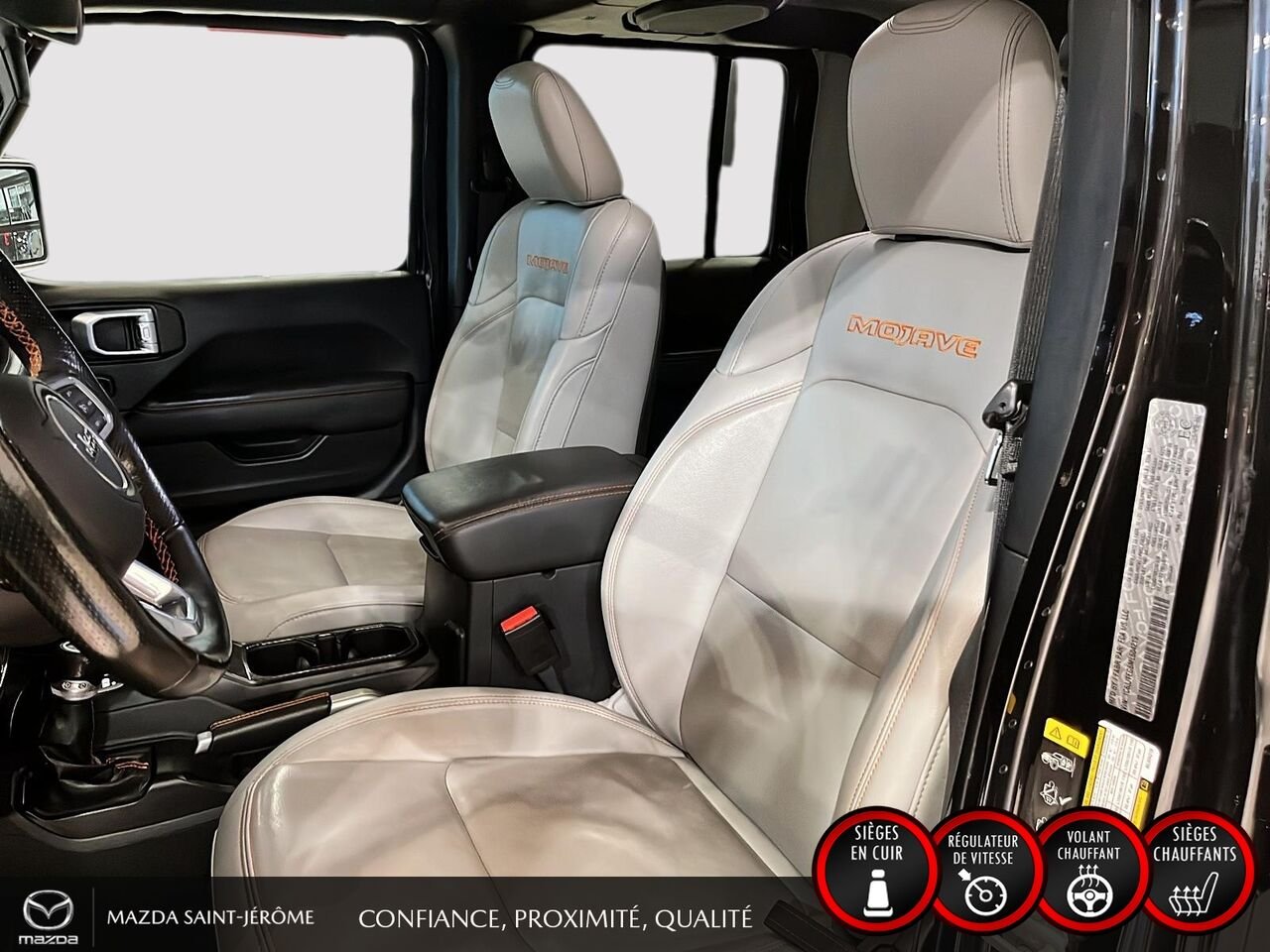 2021 Jeep Gladiator MOJAVE | DEUX TOITS | CUIR | PNEUS TOUT-TERRAIN LT285 | 4X4 Black Saint-Jérôme - photo #18