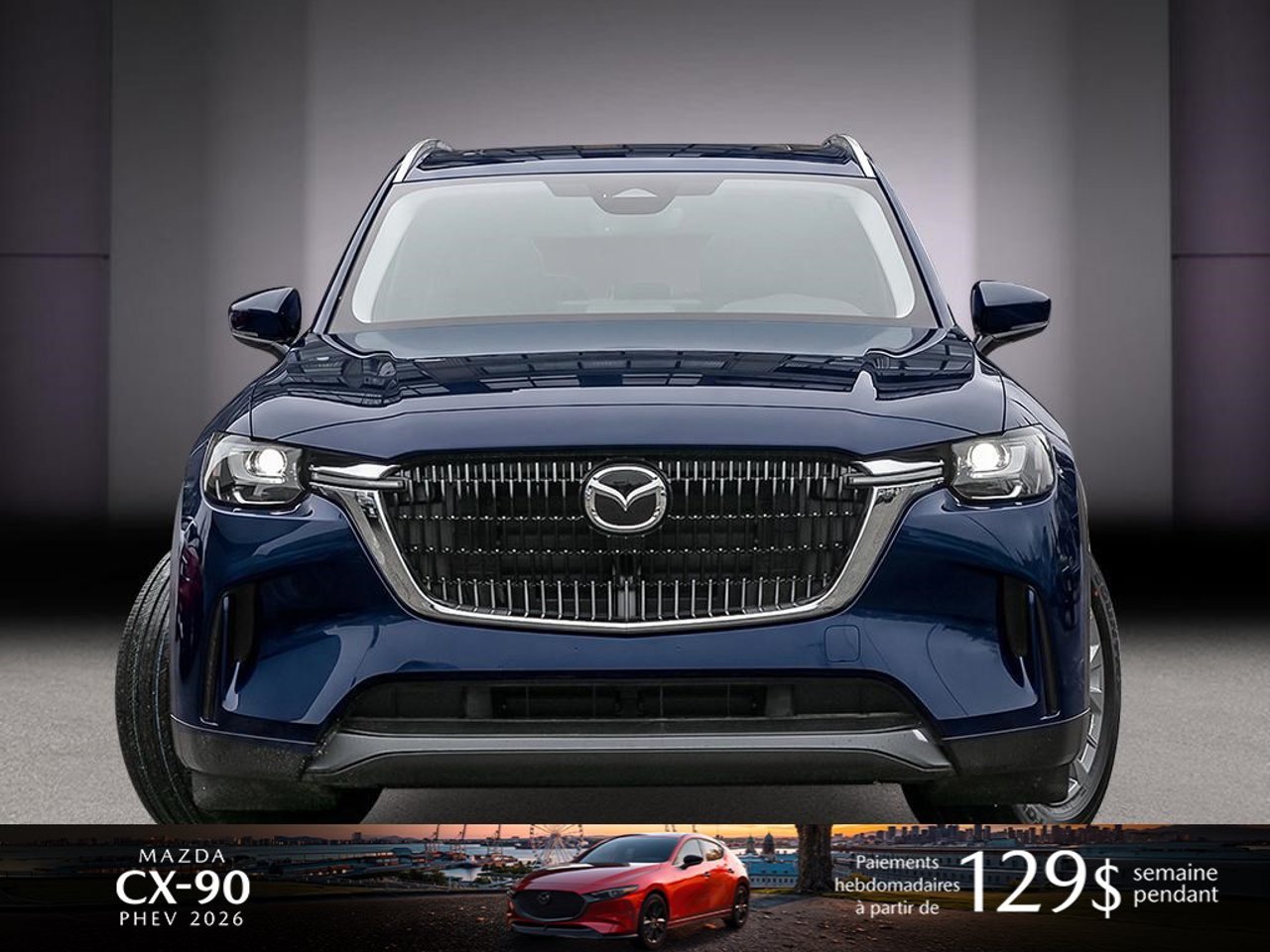 2026 Mazda CX-90 PHEV JM3KKCHA9T1382410 Deep Crystal Blue Mica Mirabel - photo #1