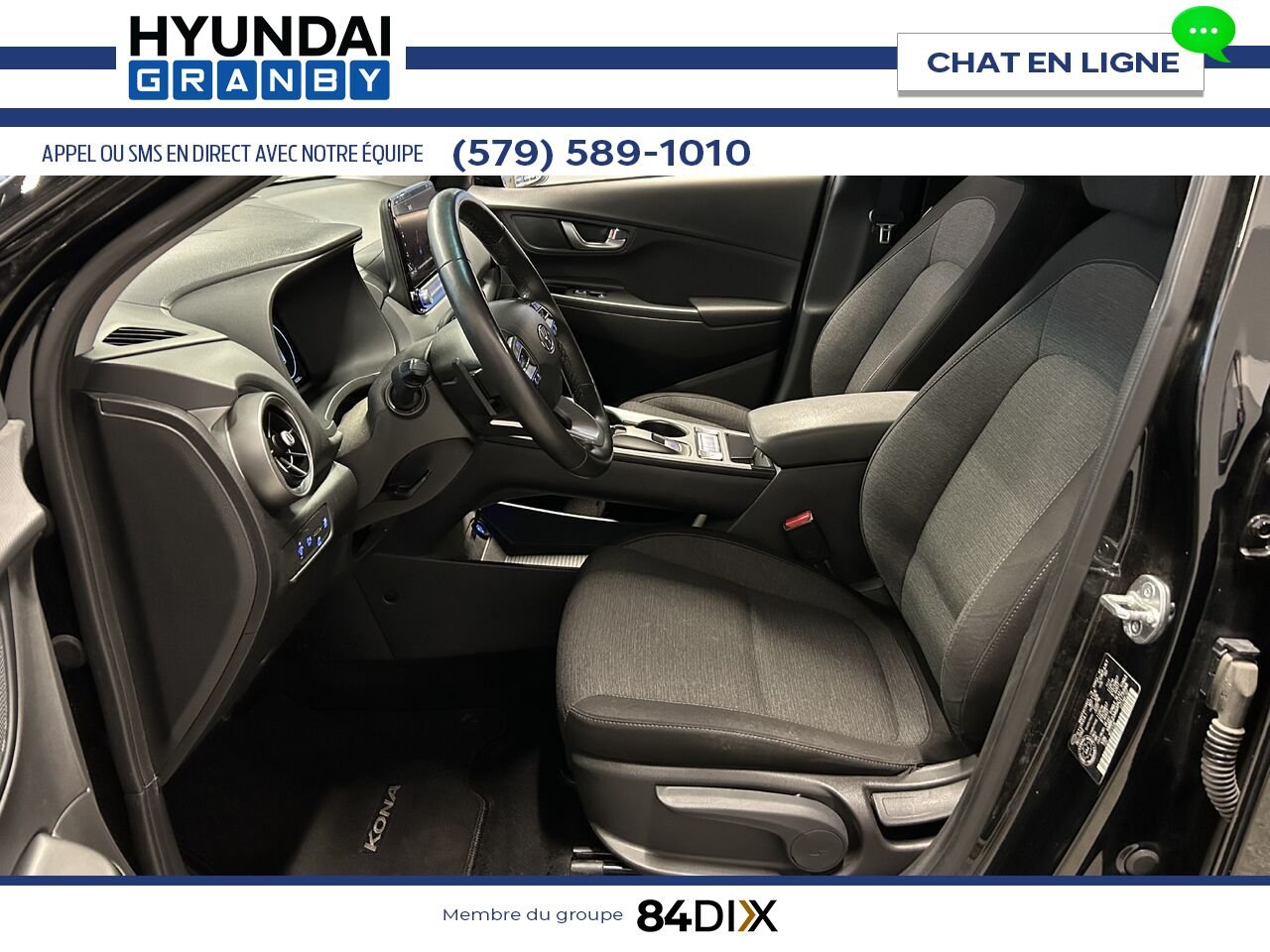 Hyundai Kona électrique 2023 Noir Granby - photo #11