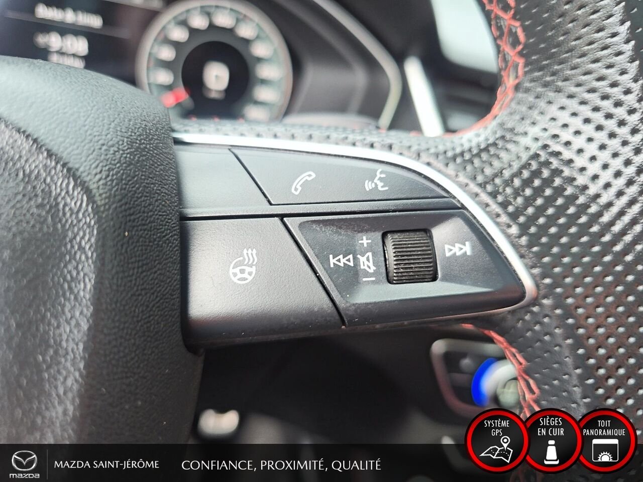 2022 Audi SQ5 Progressiv 3.0 TFSI quattro | CUIR ROUGE | TOIT PANO | White Saint-Jérôme - photo #15