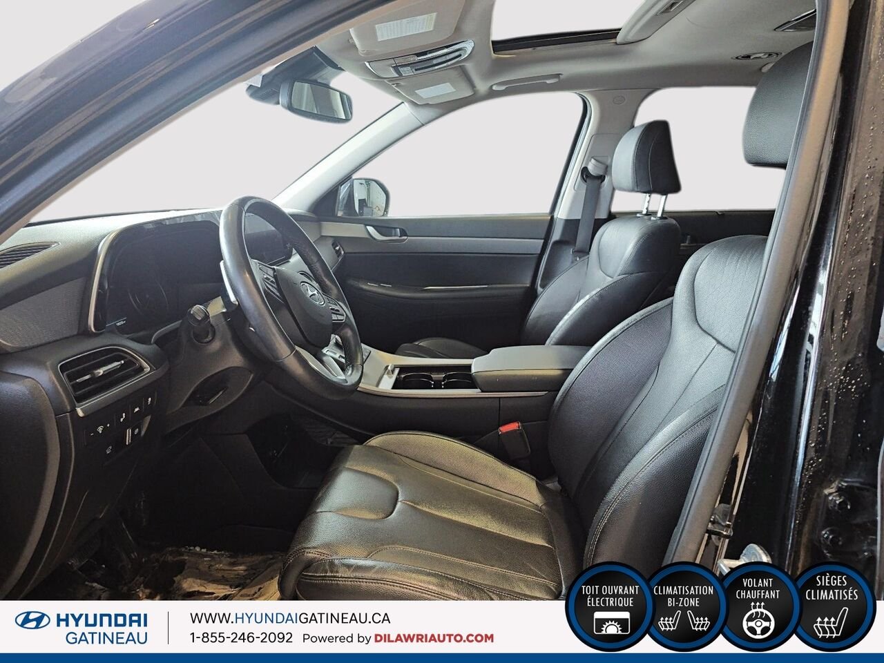 Hyundai Palisade Luxury 7 places TI*** cuir , toit ouvrat , navigation *** 2020 Gris Ottawa & Gatineau - photo #7