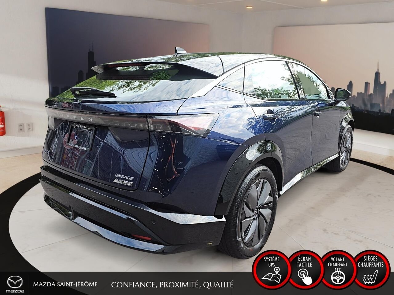 Nissan ARIYA ENGAGE | 348 KM D'AUTONOMIE | RECHARGE RAPIDE 130 KW | 1 PROPRIÉTAIRE 2023 Bleu Saint-Jérôme - photo #5