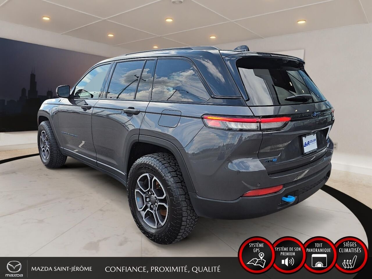 2022 Jeep Grand Cherokee 4xe Trailhawk | TOIT PANO | TV/DVD | 4X4 | Grey Saint-Jérôme - photo #9