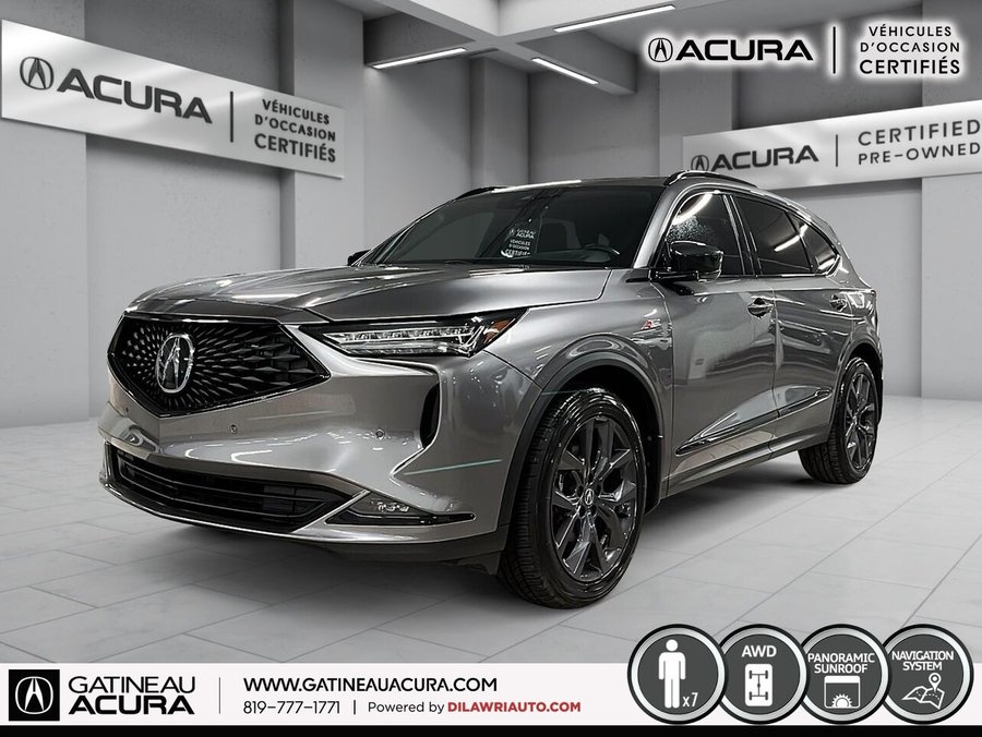 Acura MDX *** UN PROPRIO + CLEAN CARFAX *** 2023 Gris