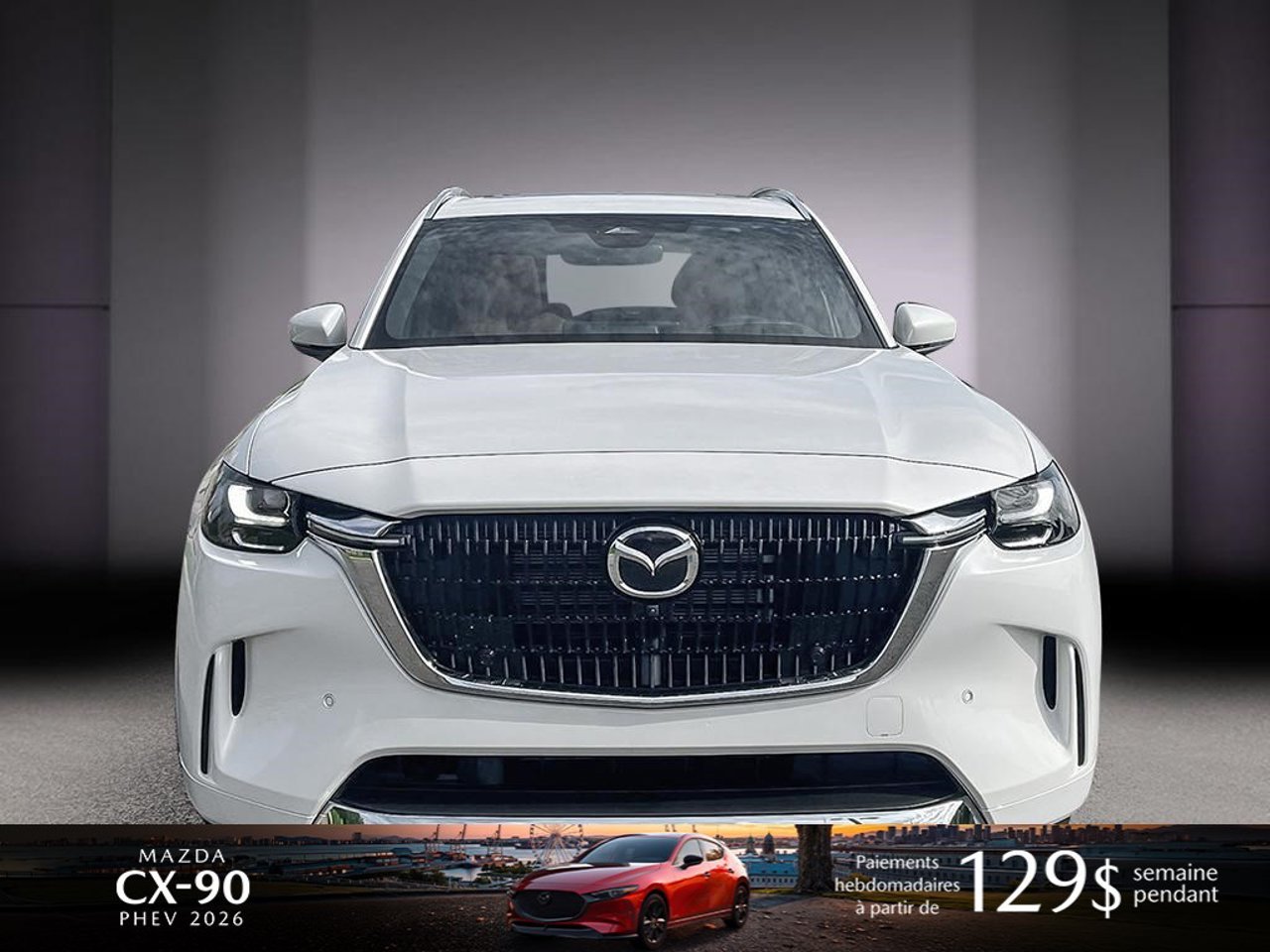 2026 Mazda CX-90 PHEV JM3KKEHA1T1408686 Rhodium White Metallic Mirabel - photo #1