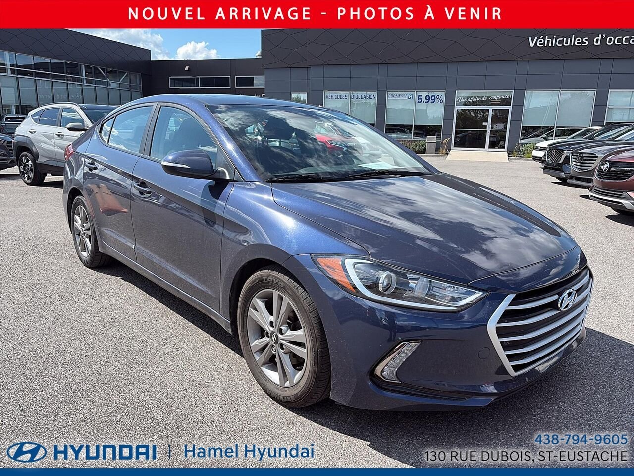 Hyundai Elantra 2018 Bleu Saint-Eustache - photo #1