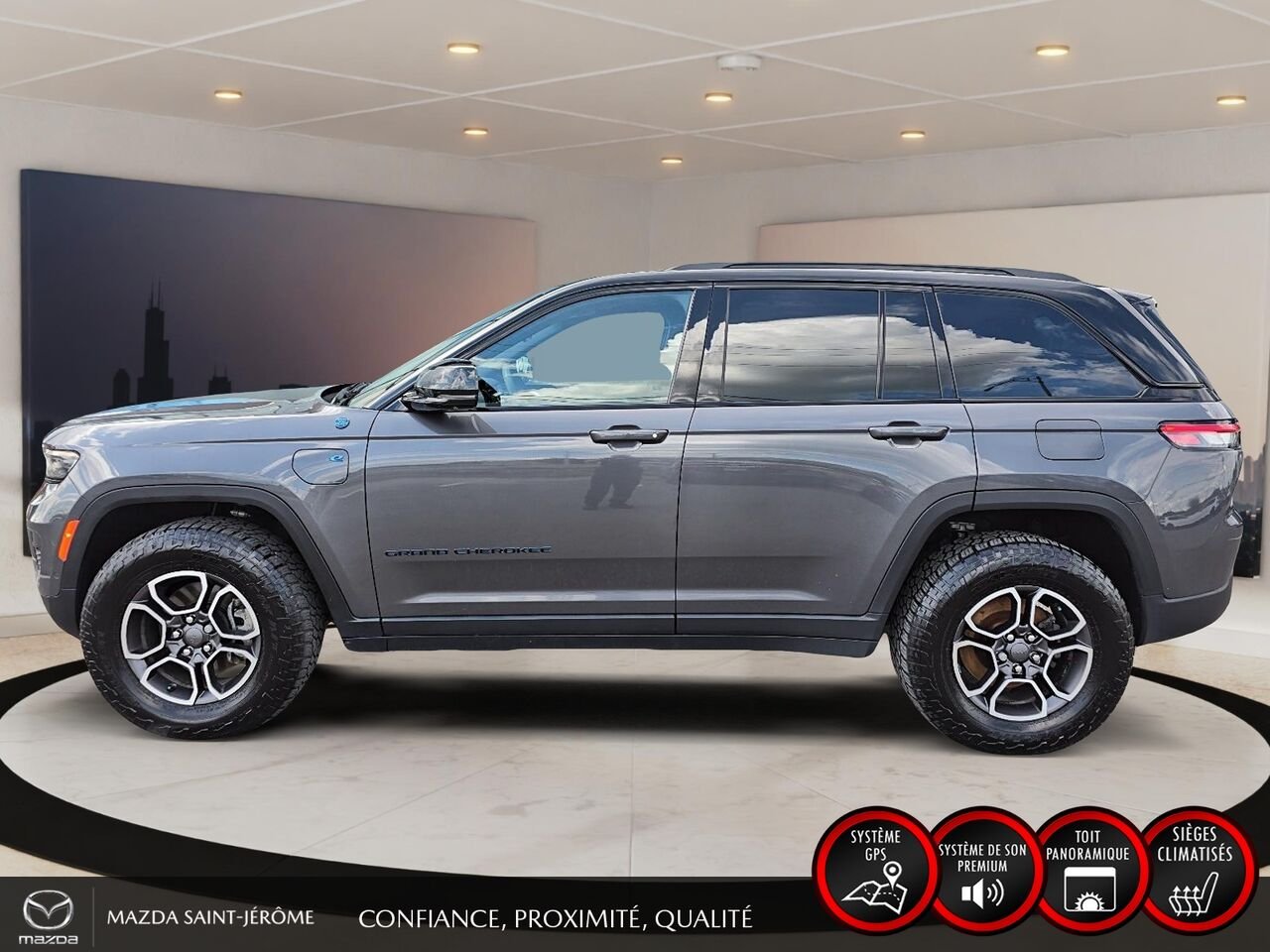2022 Jeep Grand Cherokee 4xe Trailhawk | TOIT PANO | TV/DVD | 4X4 | Grey Saint-Jérôme - photo #10