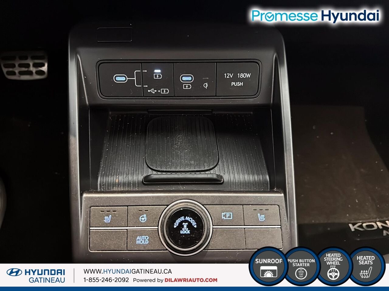 2024 Hyundai Kona 1.6T N Line ***awd , cuir, toit ouvrant, *** White Ottawa & Gatineau - photo #19