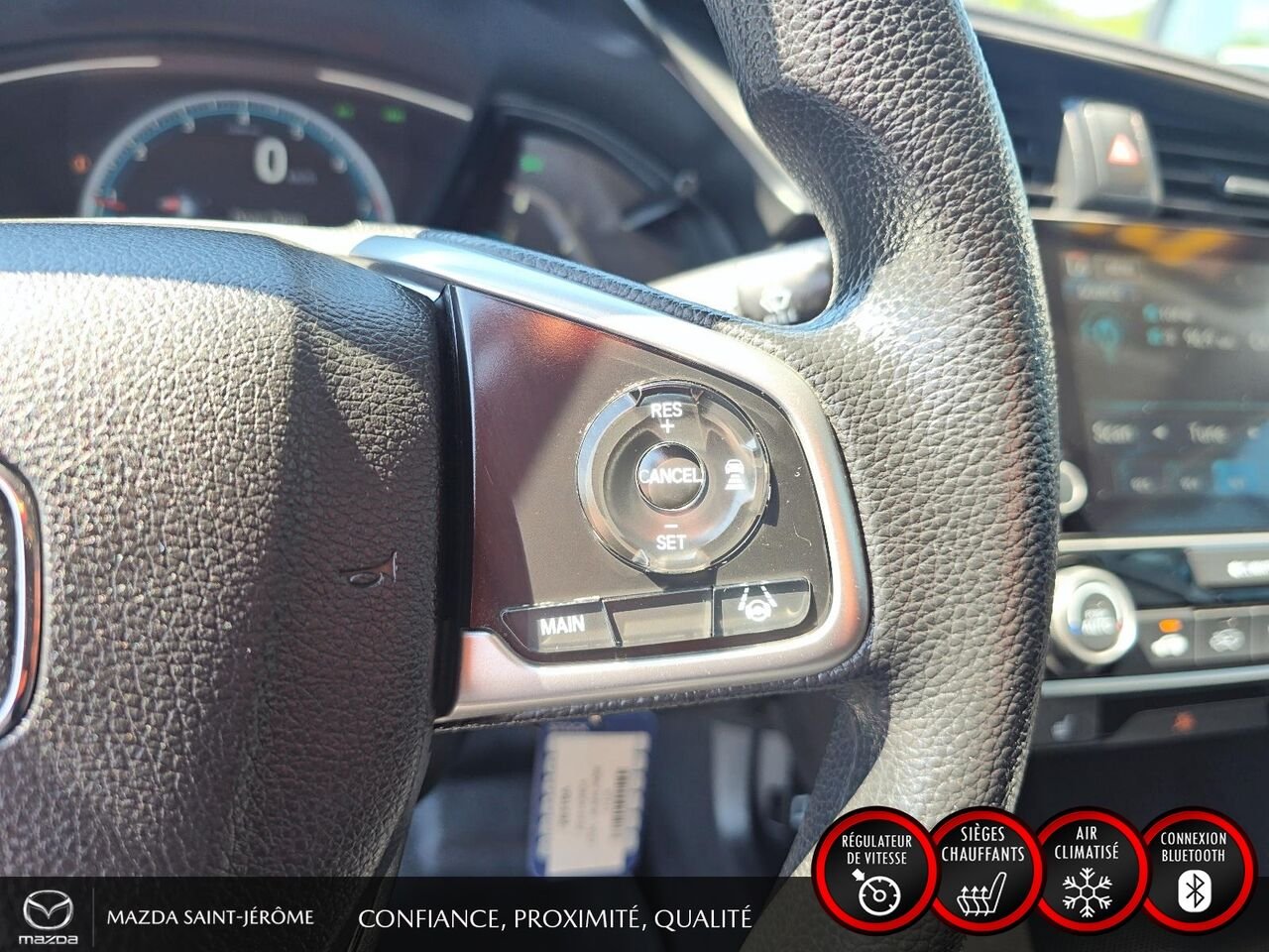 2020 Honda Civic Berline LX | MANUELLE | MAGS NOIR | CLEAN CARFAX | White Saint-Jérôme - photo #14