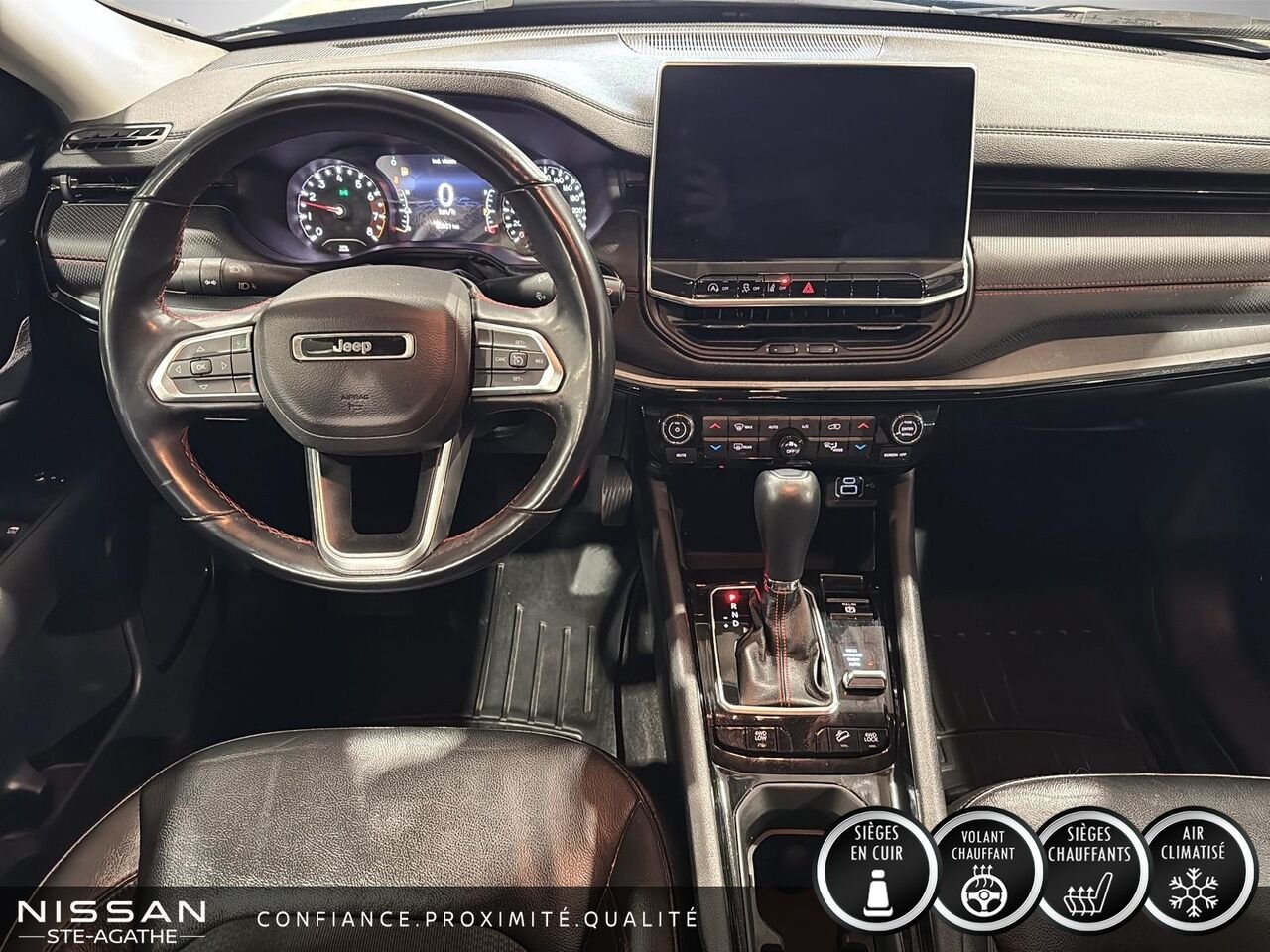 2022 Jeep Compass Trailhawk | 4X4 | VOLANT CHAUFFANT | ATTELAGE | CAMÉRA DE RECUL Grey Saint-Jérôme - photo #9