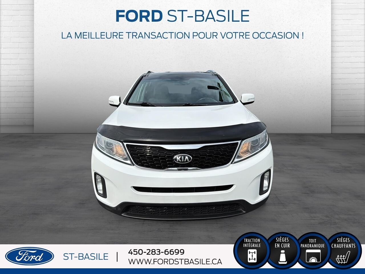 KIA SORENTO 2014 Blanc Saint-Basile-le-Grand - photo #11