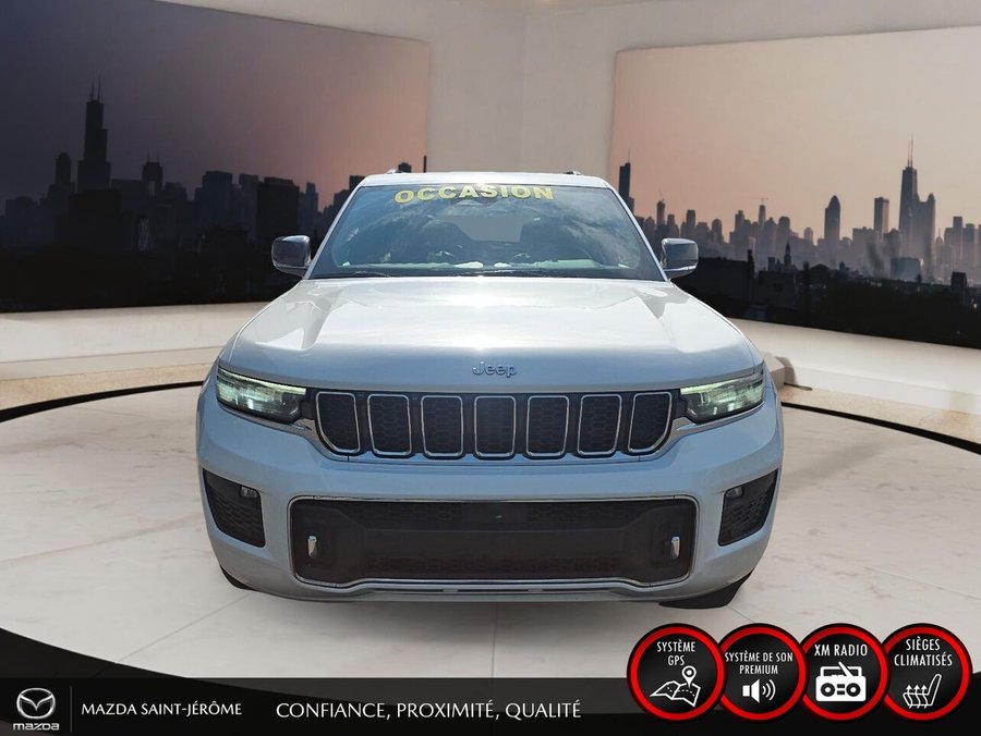 Jeep Grand Cherokee Overland | TOIT PANORAMIQUE | CUIR | 4X4 | 2023 Blanc