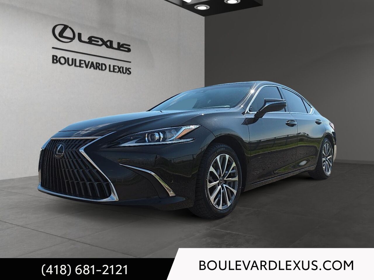 Black 2023 Lexus ES Hybrid Sedan Continuously Variable Transmission