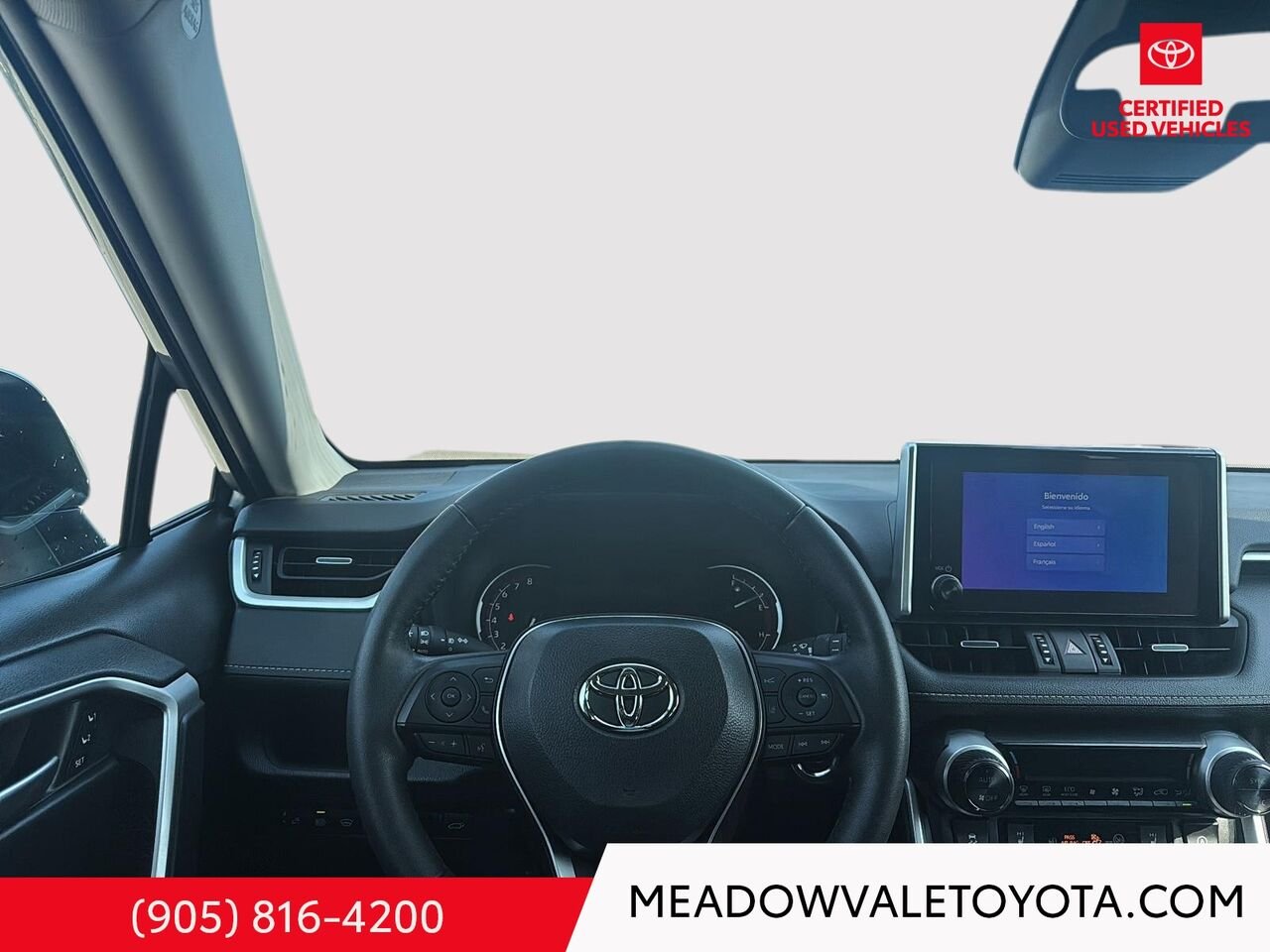 2023 Toyota RAV4 19" Alloys, Power Sunroof, Power TRunk, Soft Tex Leather Seats with Memory Silver Sky Metallic Mississauga - photo #12