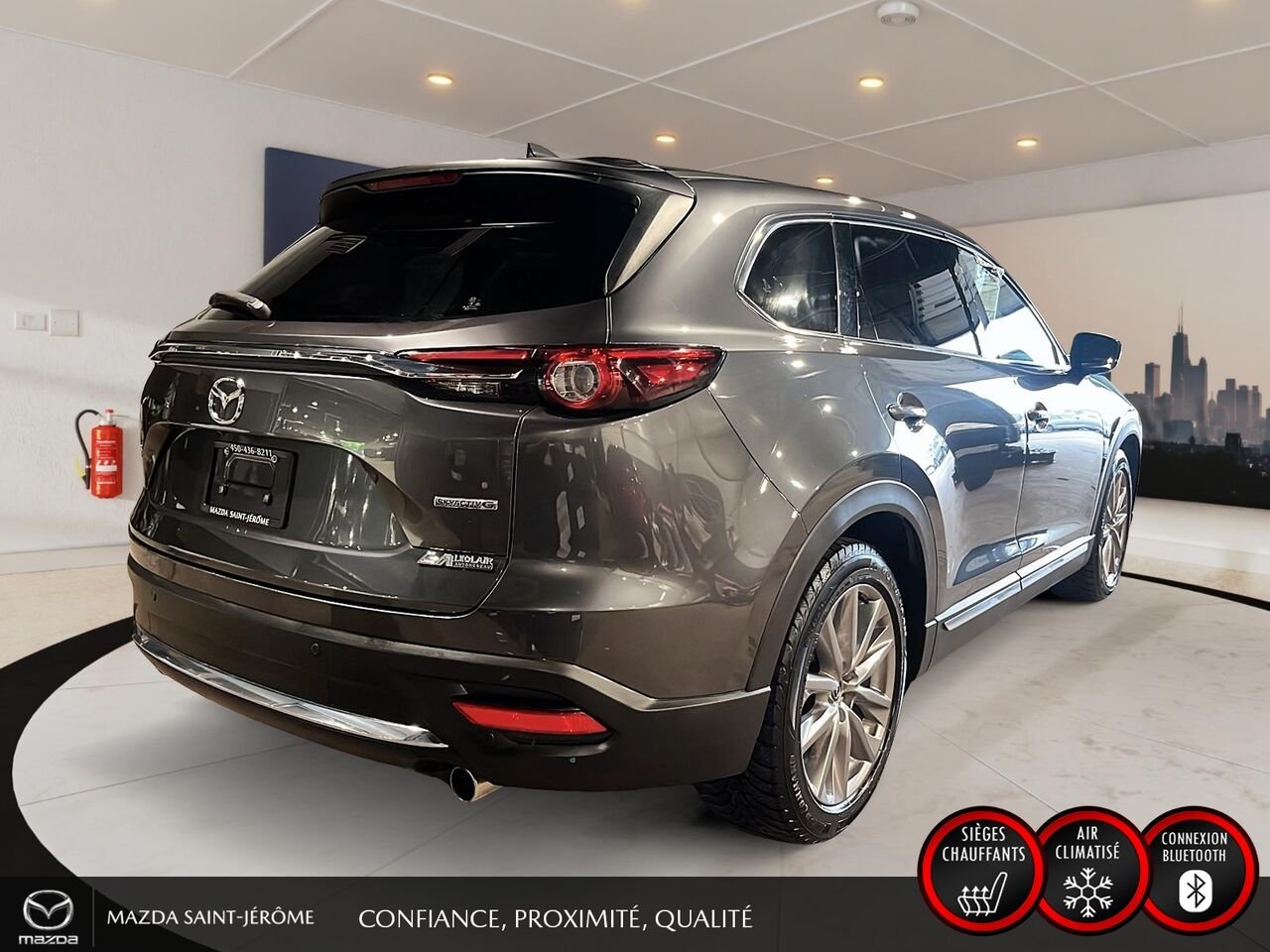 2021 Mazda CX-9 GT | TOIT OUVRANT | CUIR | AWD | Grey Saint-Jérôme - photo #5