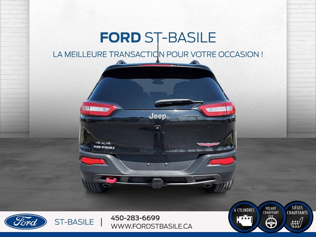 2018 JEEP CHEROKEE Black Saint-Basile-le-Grand - photo #6