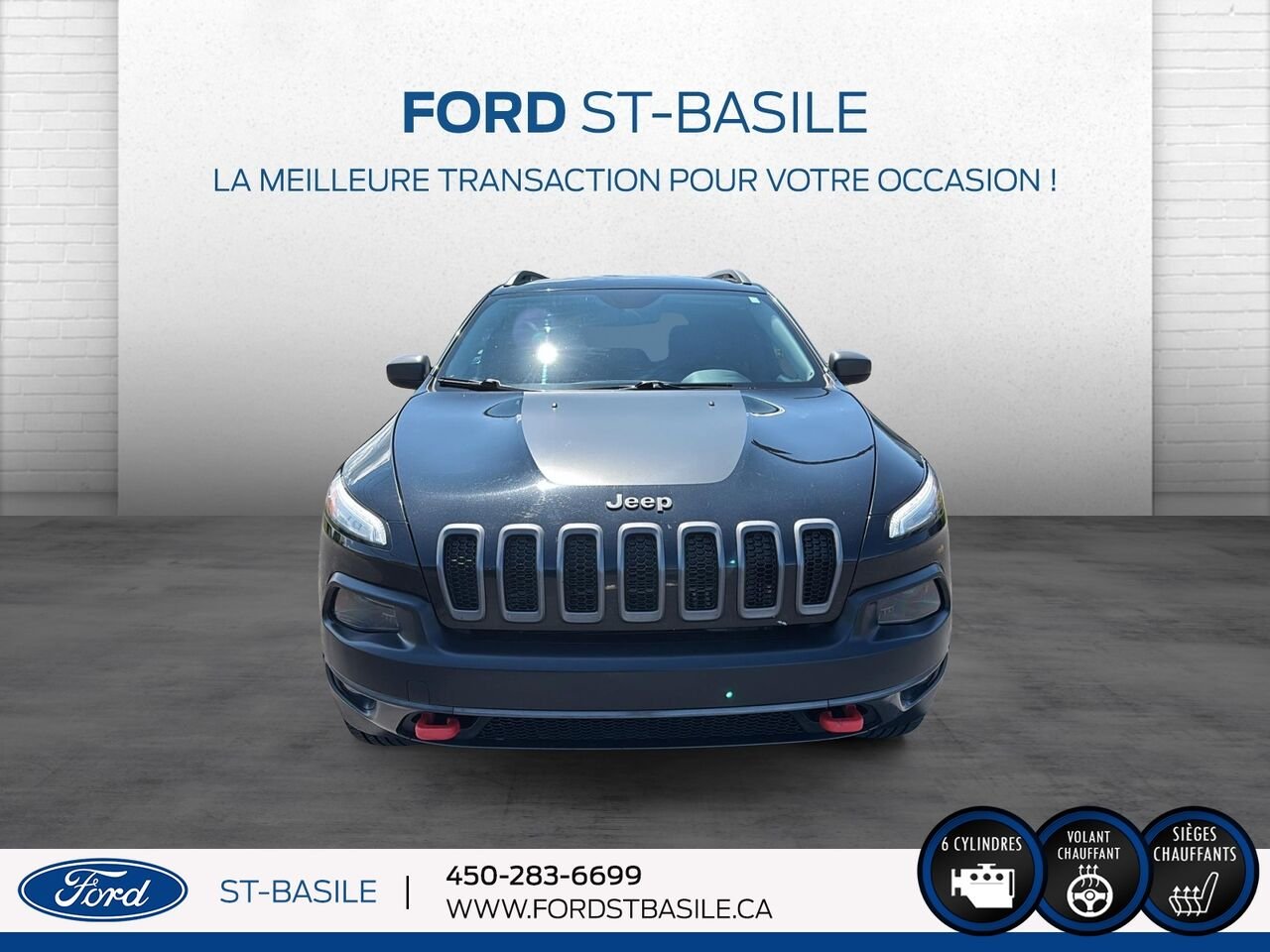 2018 JEEP CHEROKEE Black Saint-Basile-le-Grand - photo #11