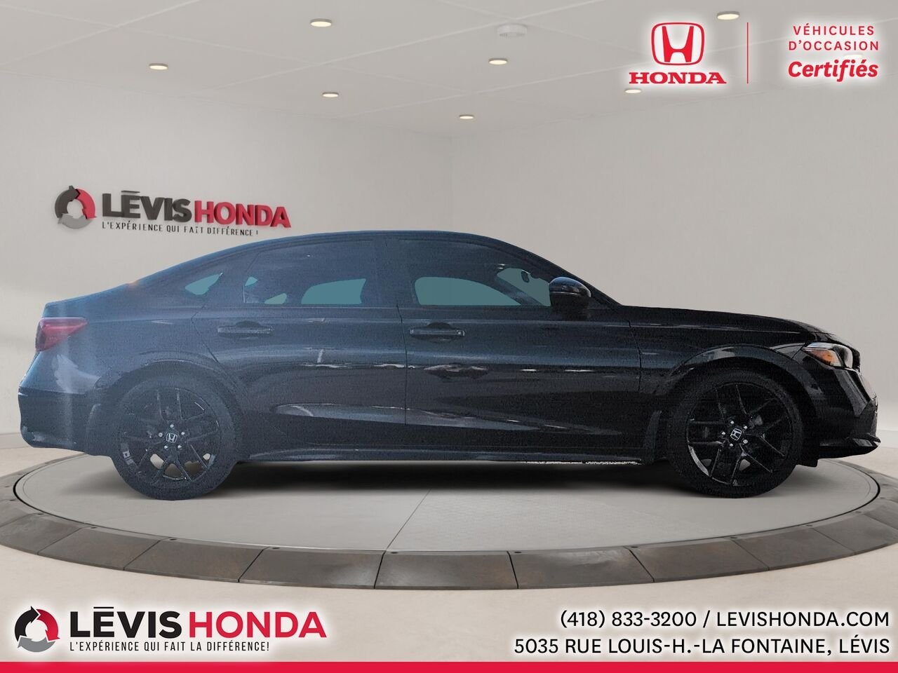 Honda Civic Sport-B Sport-B CVT 2023 Noir Lévis - photo #8