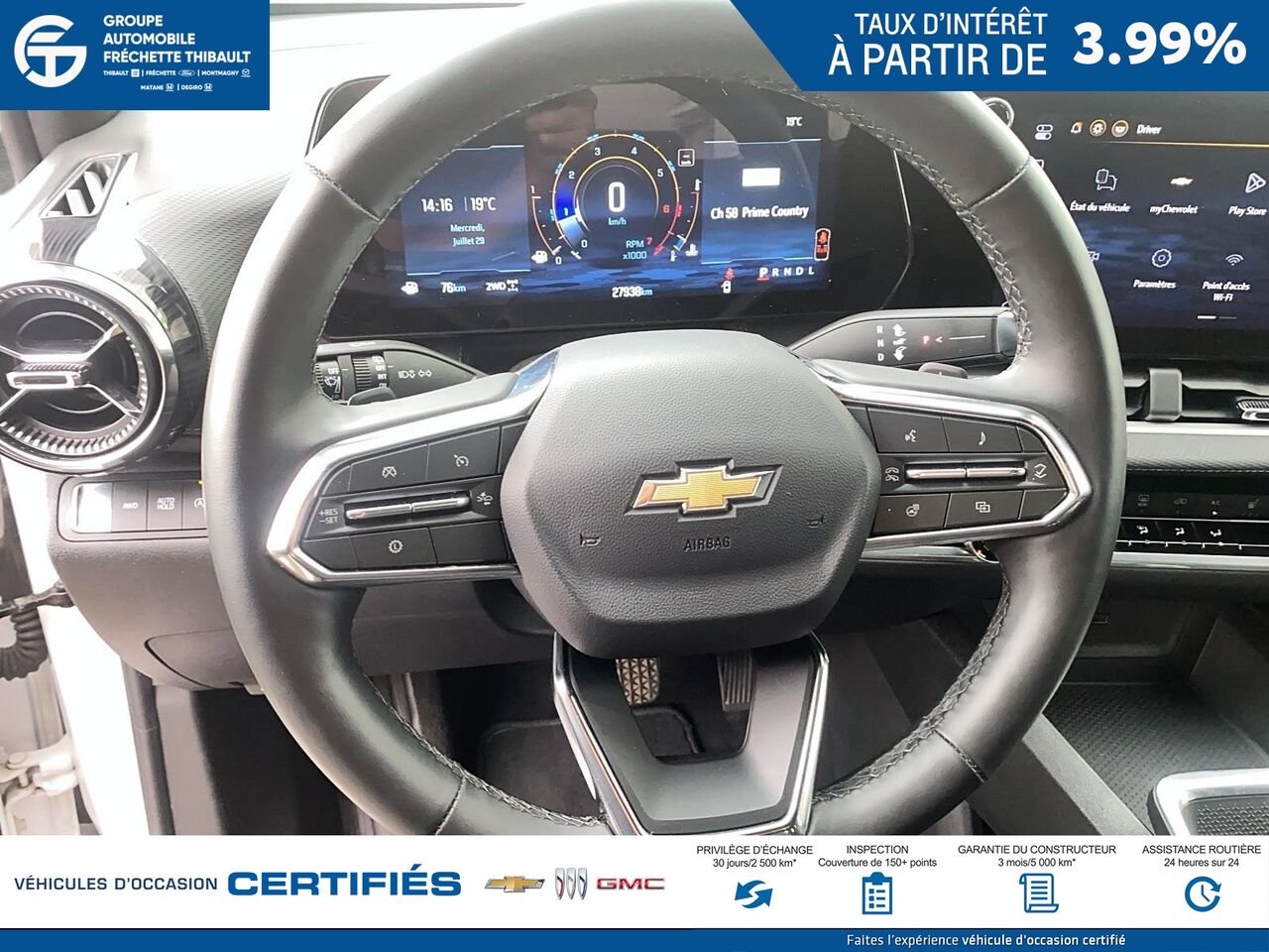CHEVROLET EQUINOX LT 4 portes à transmission intégrale avec 2LT 2026 Blanc Montmagny - photo #10