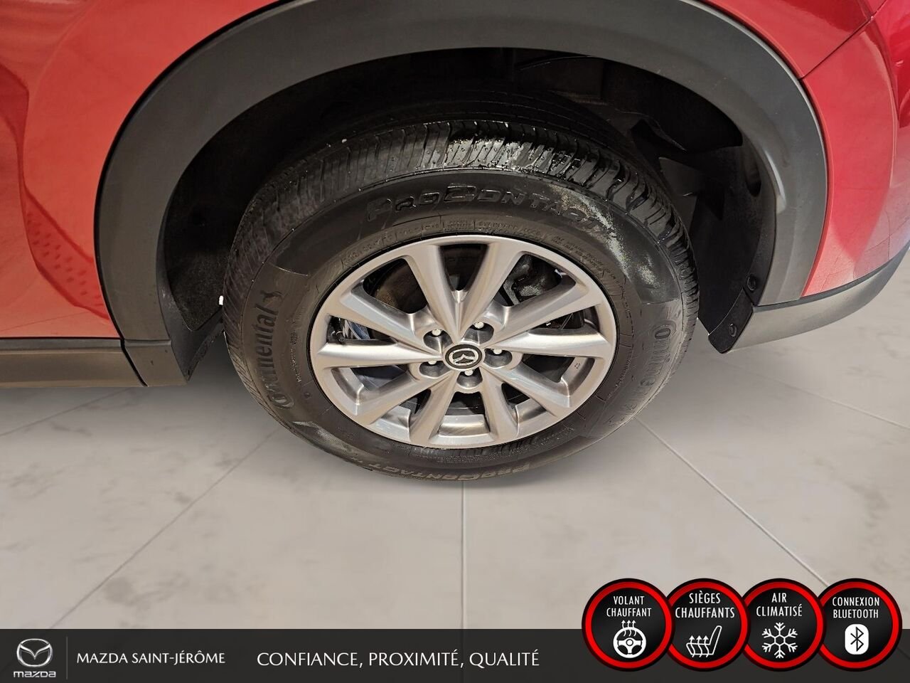 2024 Mazda CX-5 GS | AWD | SIMILICUIR | HAYON ÉLECTRIQUE | VOLANT CHAUFFANT Red Saint-Jérôme - photo #11