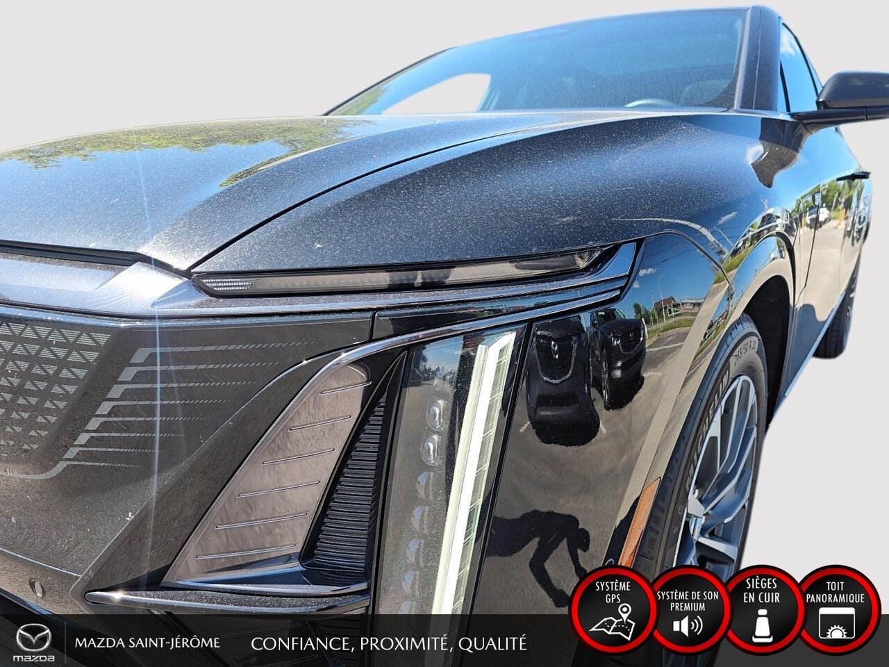 2025 Cadillac LYRIQ TRANSFERT DE BAIL $879/MOIS +TX BALANCE 12 MOIS Black Saint-Jérôme - photo #1