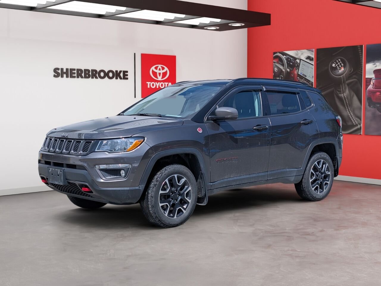 2021 Jeep Compass 3C4NJDDB5MT530219 Grey Sherbrooke - photo #0