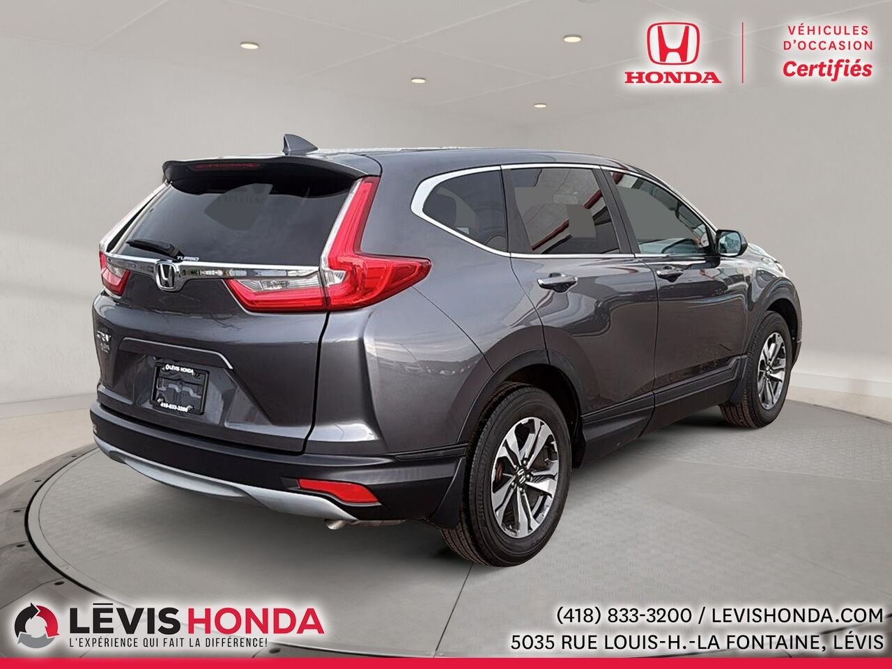 Honda CR-V LX 2RM 2 RM 5 portes LX 2017 Gris Lévis - photo #8