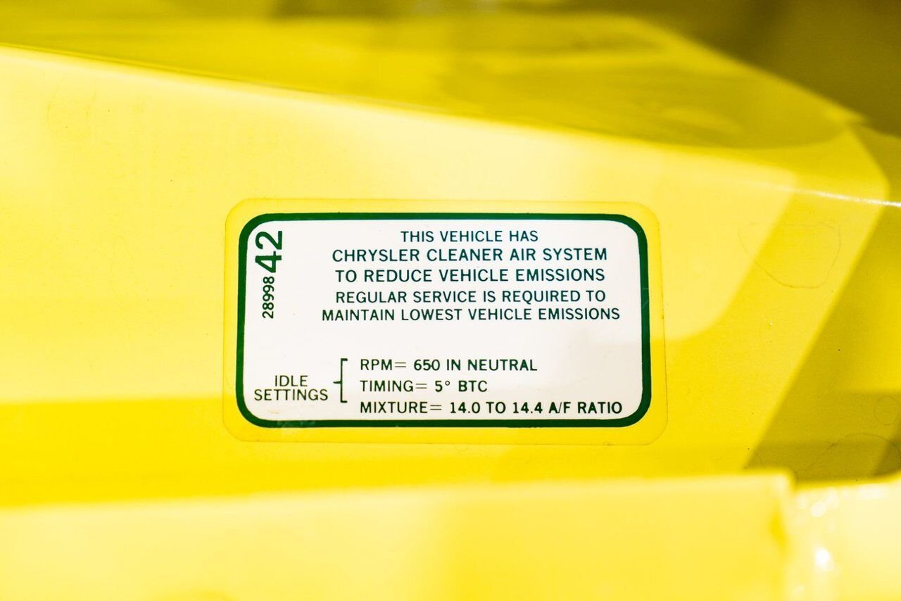 1968 Dodge Dart *PRIX EN USD* GTS Conv Matching #s 340 cu in With Original Built Sheet Yellow Montreal - photo #29
