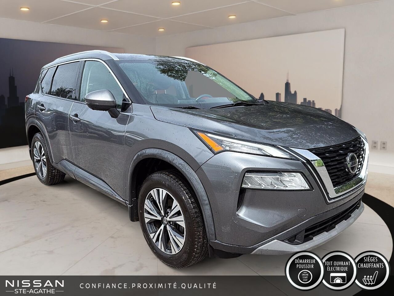 2021 Nissan Rogue SV|TA|1 PROPRIO|CARFAX CLEAN Grey Saint-Jérôme - photo #2