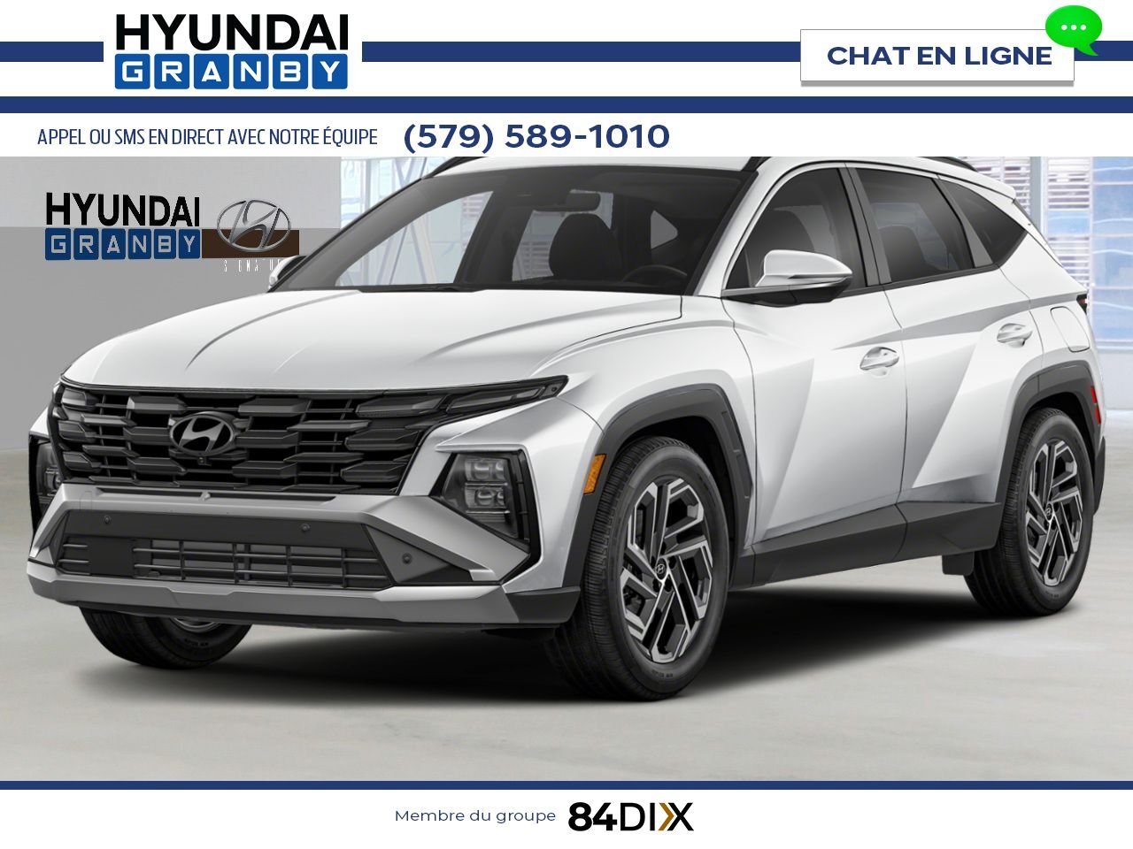 HYUNDAI Tucson hybride rechargeable 2026 Blanc cristal Granby - photo #0