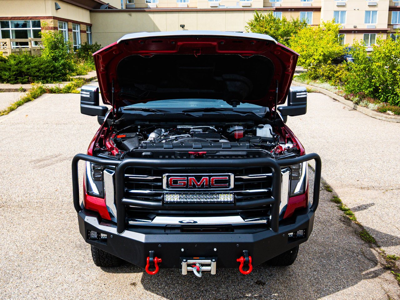 2025 GMC Sierra 3500HD 4WD Crew Cab 159 SLT Red Sherwood Park - photo #8