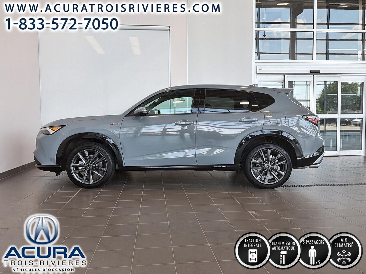 Acura ADX A-Spec AWD, TOIT PANO, VOLANT CHAUFFANT 2025 Gris Trois-Rivières - photo #7