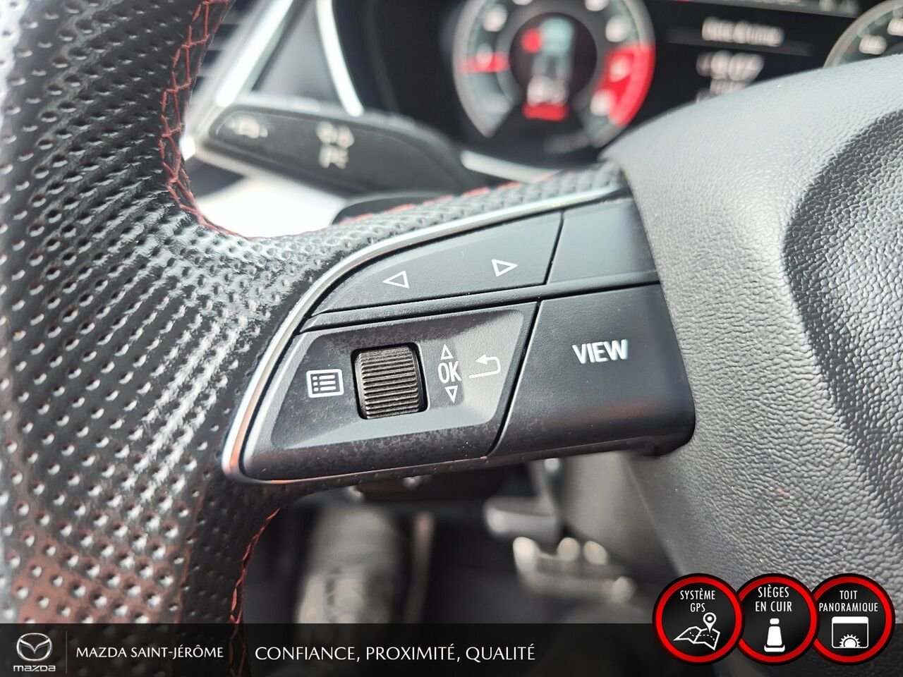 2022 Audi SQ5 Progressiv 3.0 TFSI quattro | CUIR ROUGE | TOIT PANO | White Saint-Jérôme - photo #14