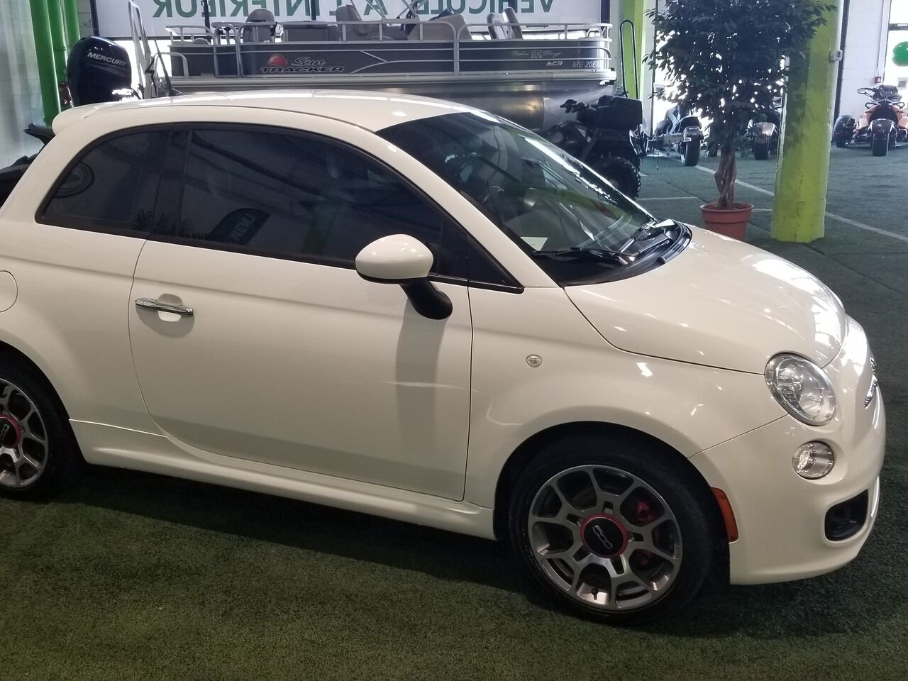 2014 FIAT 500 White  - photo #15