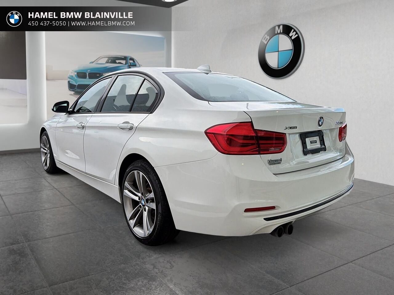 2018 BMW 3 Series 330i xDrive berline White Blainville - photo #3