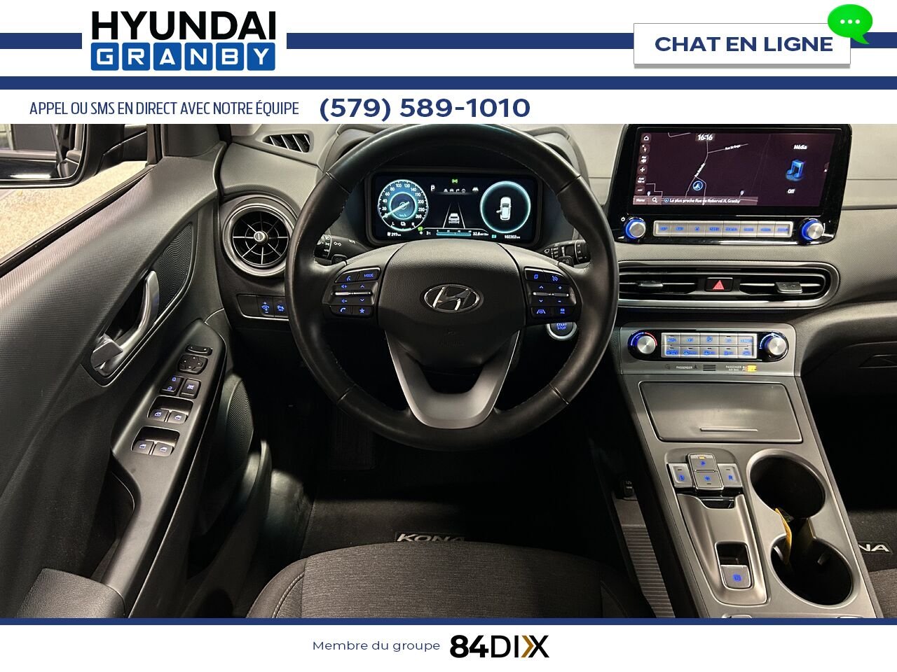 Hyundai Kona électrique 2023 Noir Granby - photo #14