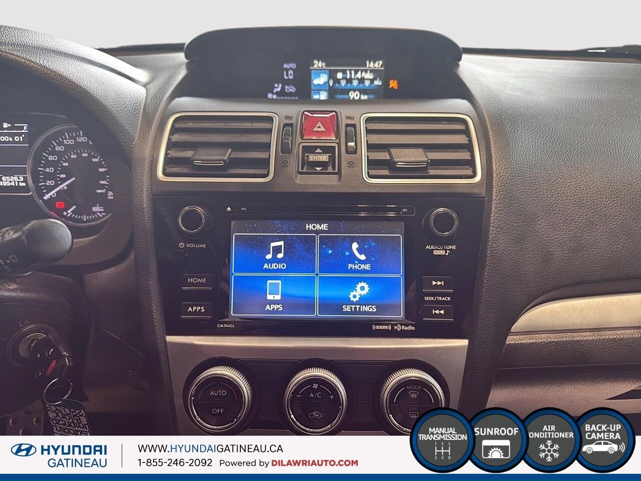 Subaru Impreza Voiture à hayon, 5 portes, boîte manuelle *** bas millage , AWD *** 2015 Blanc Ottawa & Gatineau - photo #19