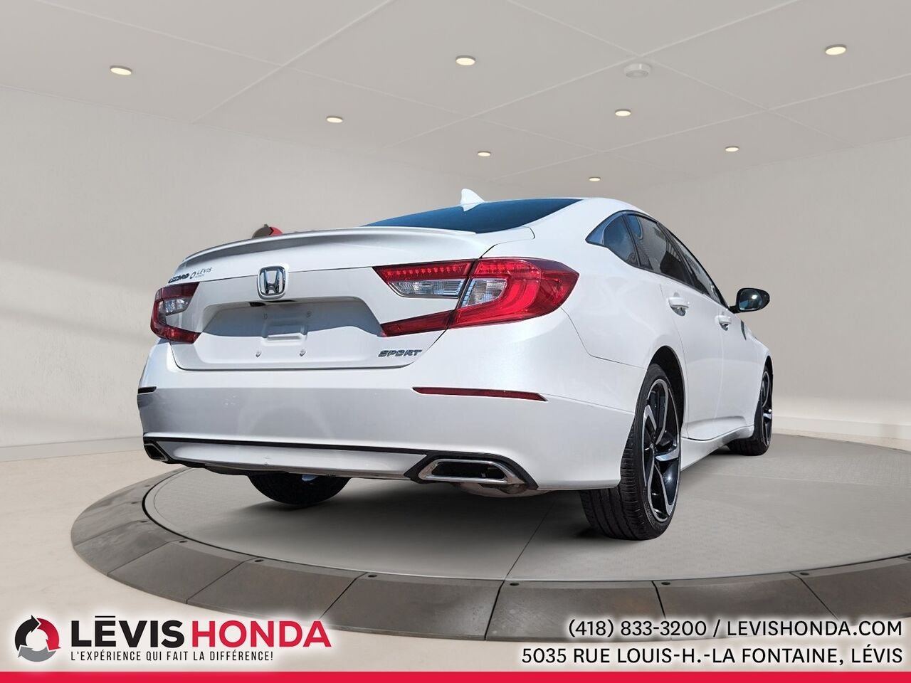 Honda Accord Sport Sport CVT 2018 Blanc Lévis - photo #9
