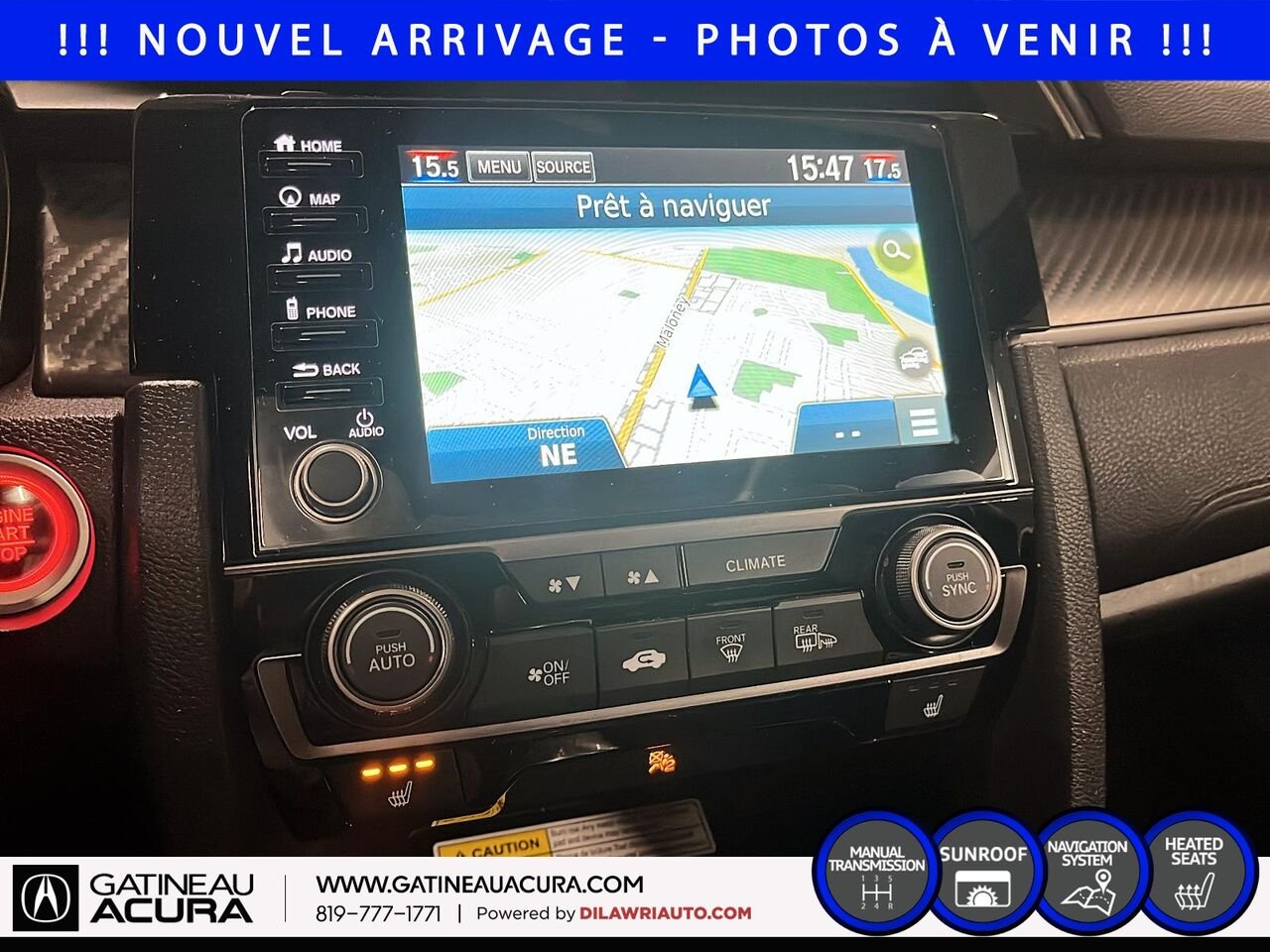 Honda Civic SI 2019 Noir Ottawa & Gatineau - photo #11