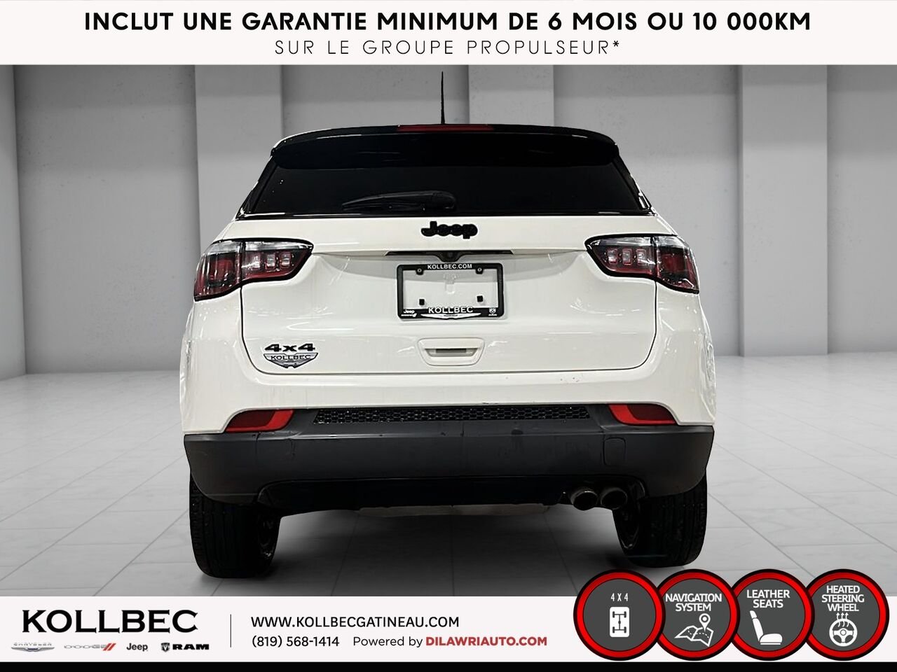 Jeep Compass NORTH AWD 2020 Blanc Ottawa & Gatineau - photo #14