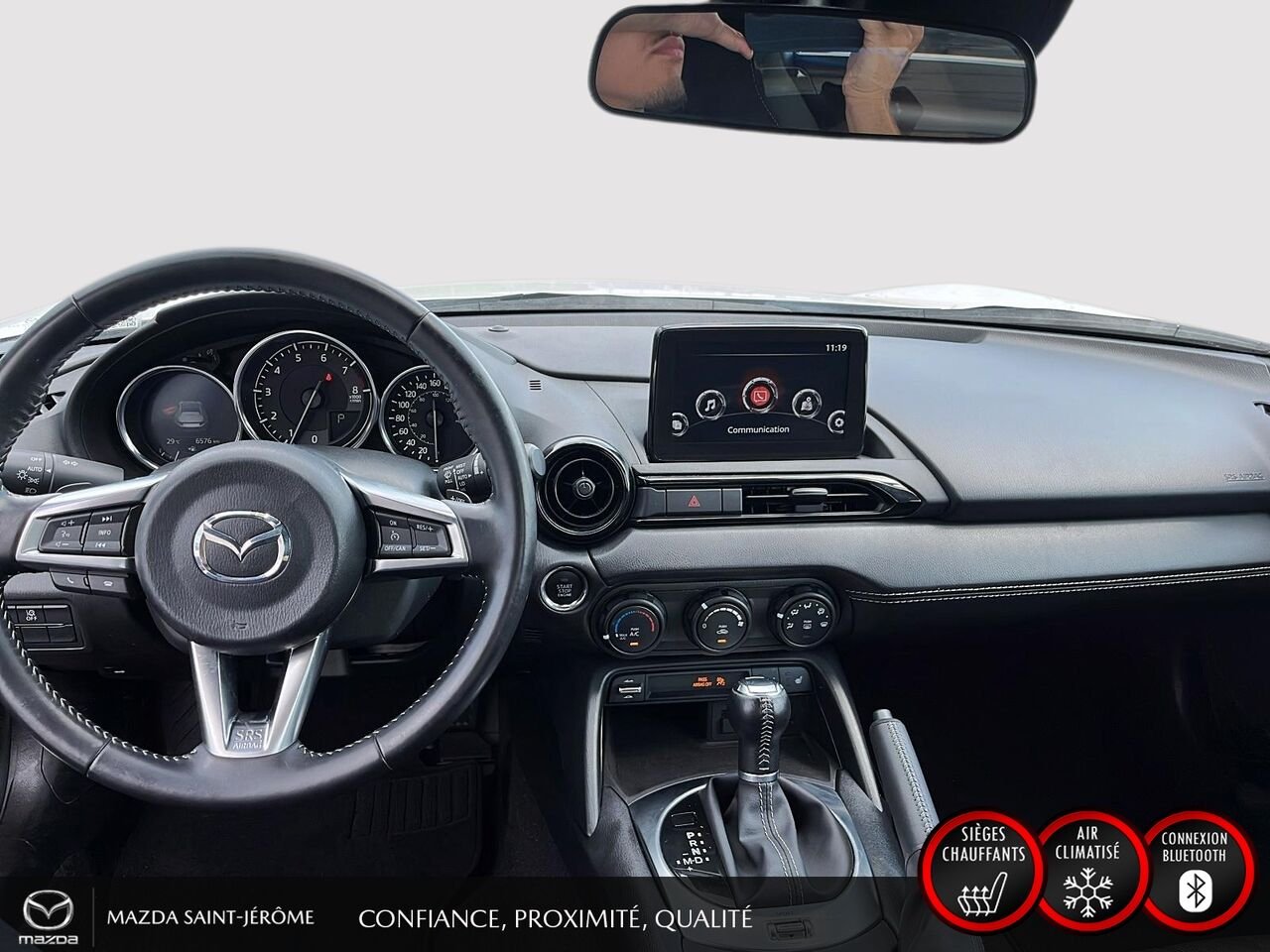 2023 Mazda MX-5 RF GS-P | MAGS NOIR | TOIT ÉLECTRIQUE | AUTOMATIQUE | White Saint-Jérôme - photo #21