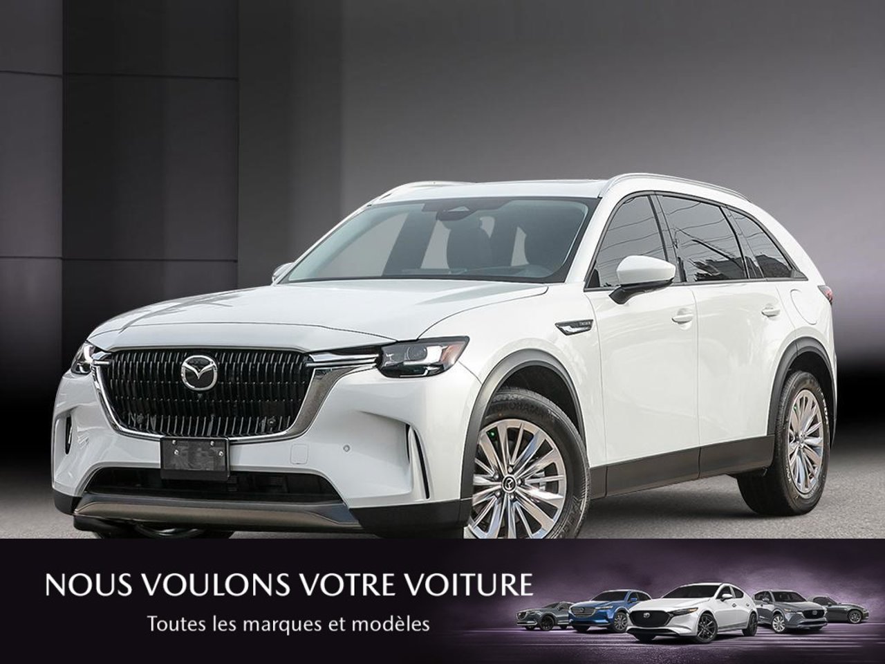 2026 Mazda CX-90 MHEV JM3KKCHD8T1396129 Rhodium White Metallic Mirabel - photo #0