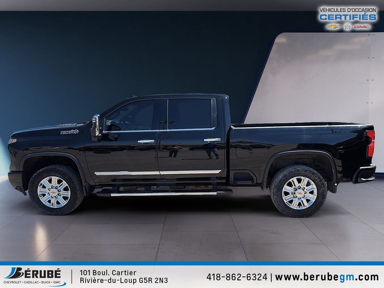 CHEVROLET SILVERADO 2500 CAISSE STANDARD DE 6 PIED High Country 2024 Noir Rivière-du-Loup - photo #3