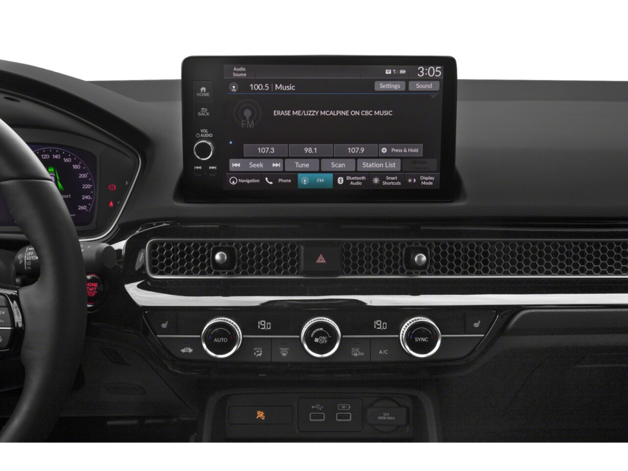 Honda Civic Hayon Sport Touring 2024 Blanc platine nacré Saint-Eustache - photo #11