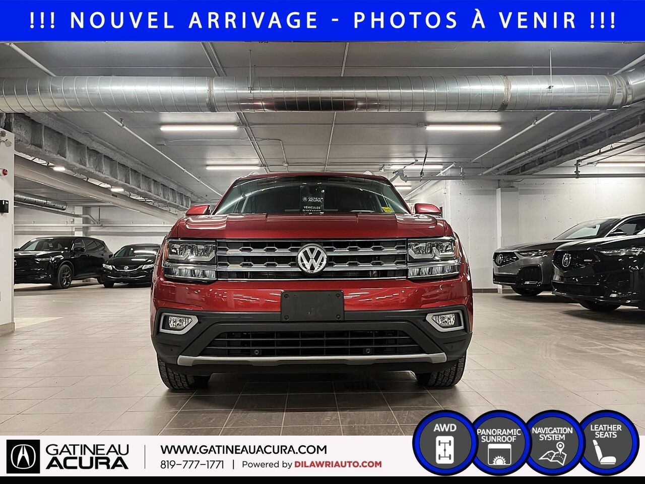 Volkswagen Atlas Highline 3.6 FSI 4MOTION 2018 Rouge Ottawa & Gatineau - photo #1