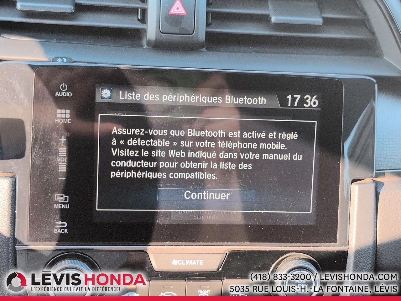 Honda Civic Hayon LX LX 5 portes BM 2017 Gris Lévis - photo #21
