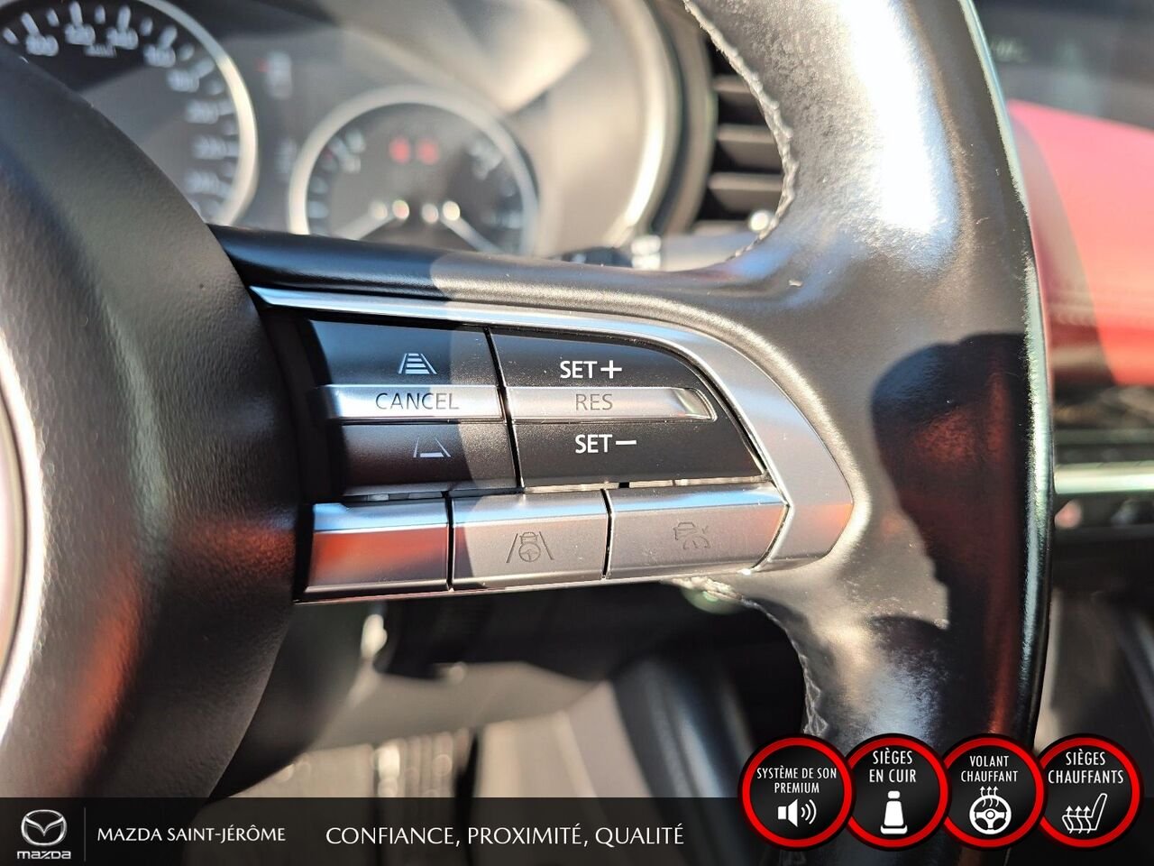 2023 Mazda Mazda3 Sport GT avec moteur turbo | TOIT OUVRANT | CUIR ROUGE | AWD Grey Saint-Jérôme - photo #14