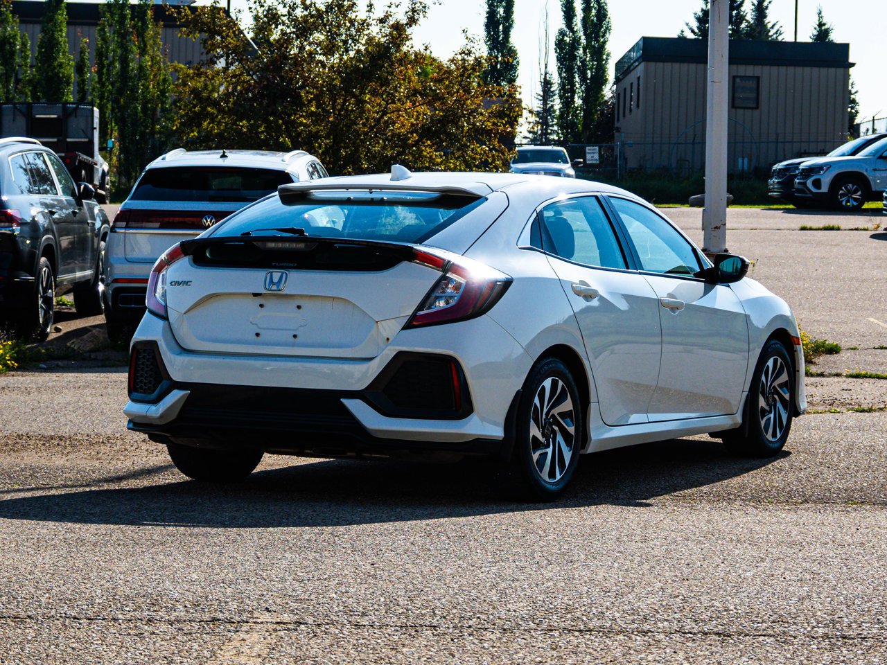 2018 Honda Civic Hatchback LX CVT White Sherwood Park - photo #12