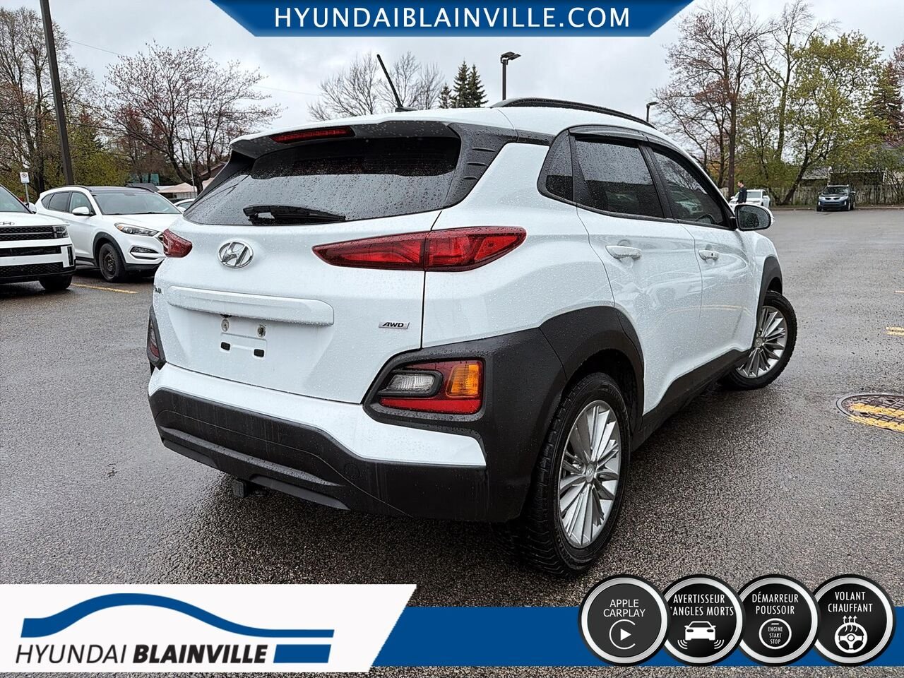 2020 Hyundai Kona White Blainville - photo #3