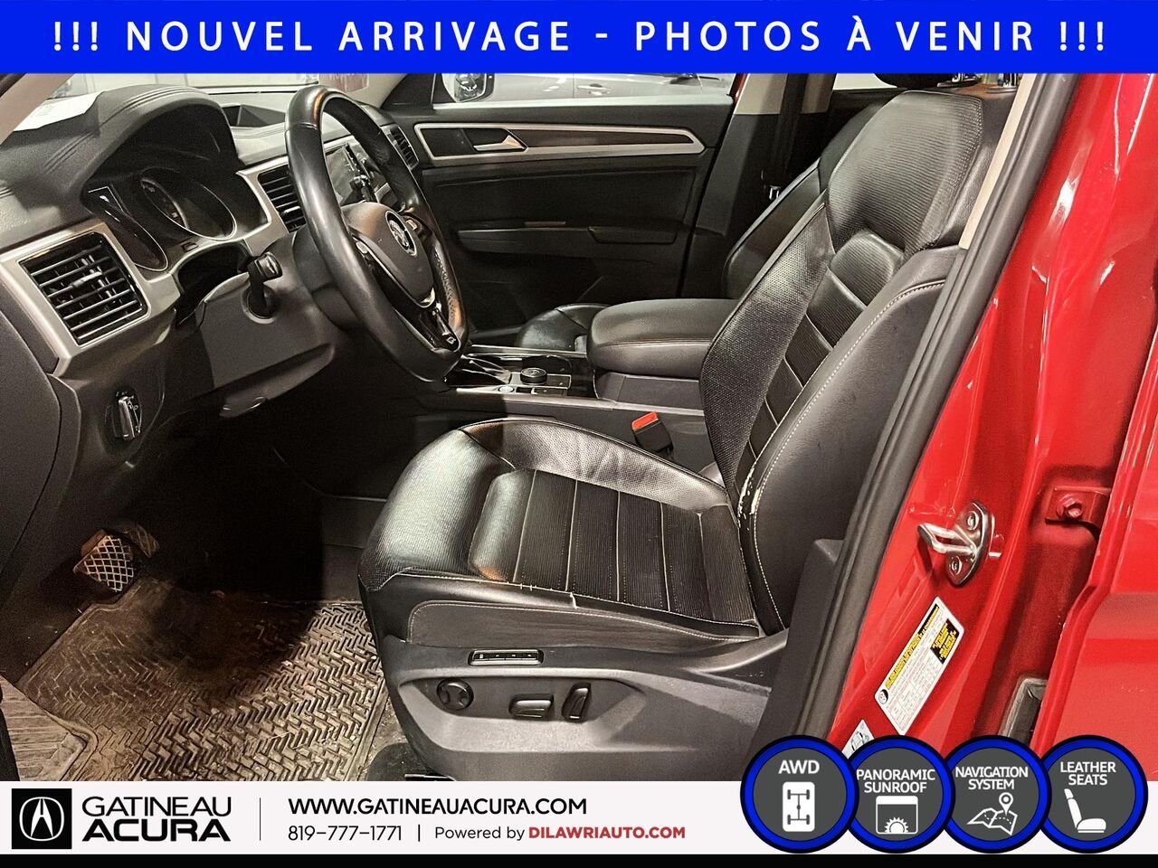 Volkswagen Atlas Highline 3.6 FSI 4MOTION 2018 Rouge Ottawa & Gatineau - photo #9